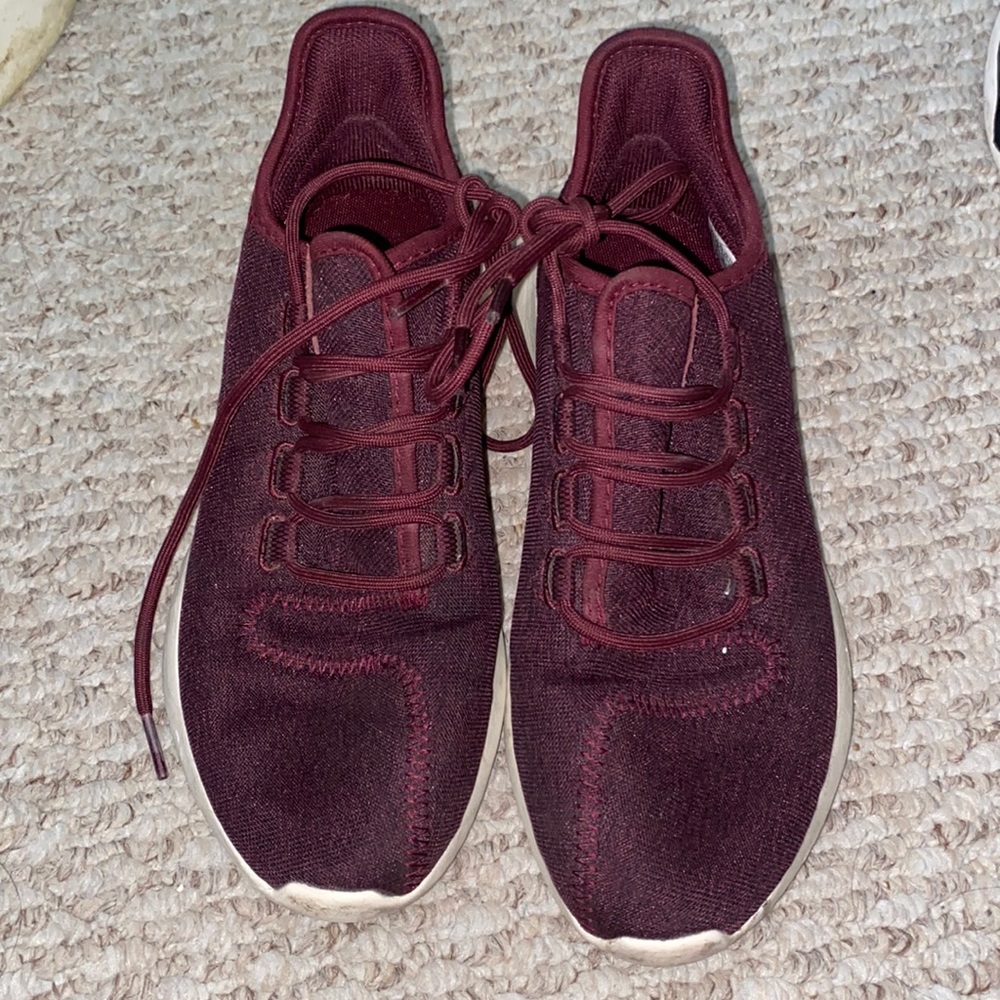 Maroon Adidas Tubular Shadow Women Shoes Size 7